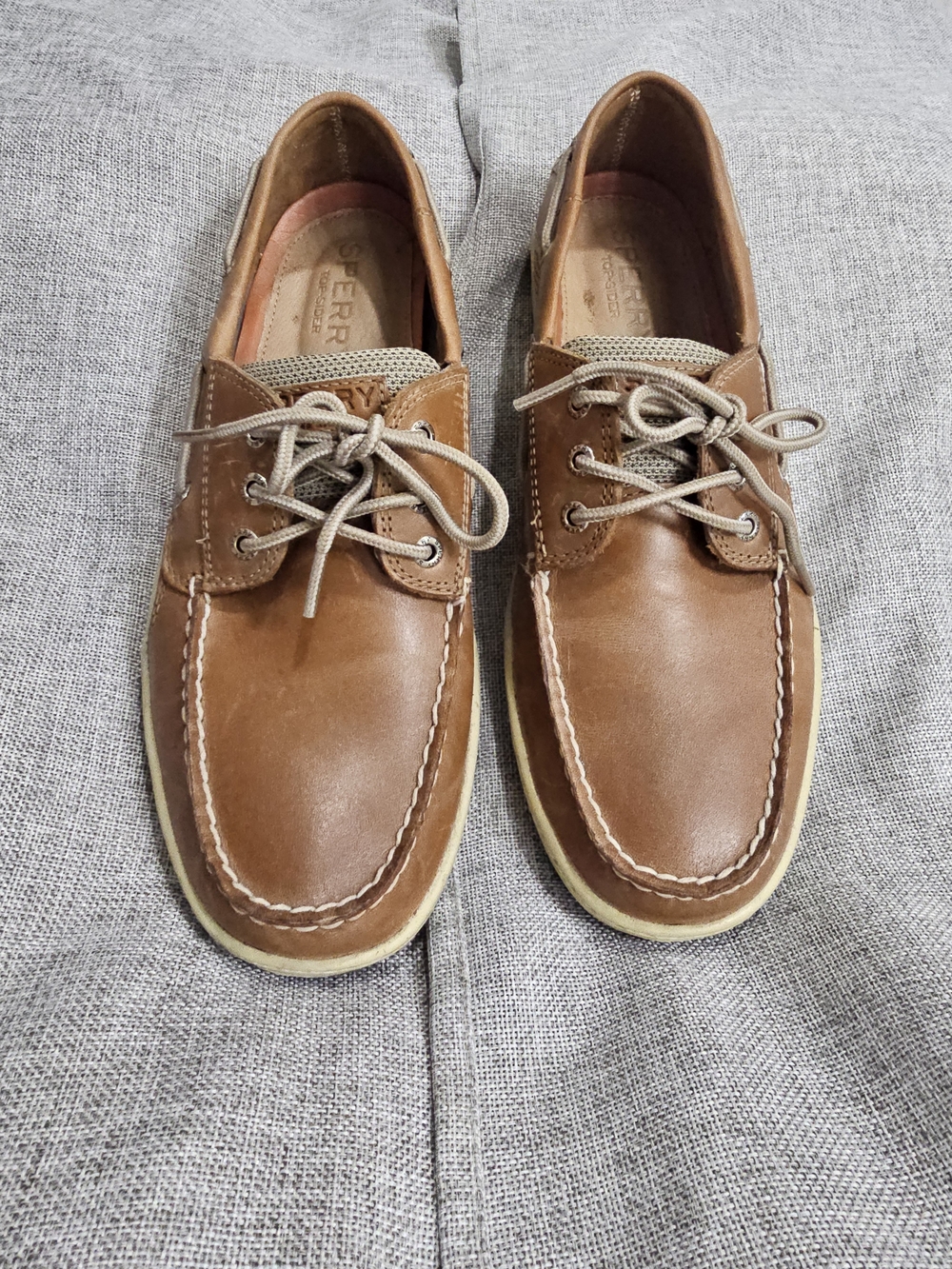 Sperry Men's Brown Leather Two-Eye Boat Shoes